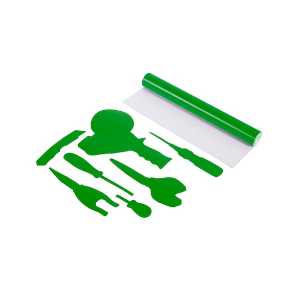ShadowTape Shadow Board Tool Marking Tape 15 inches wide x 15 Foot Length Rolls Green